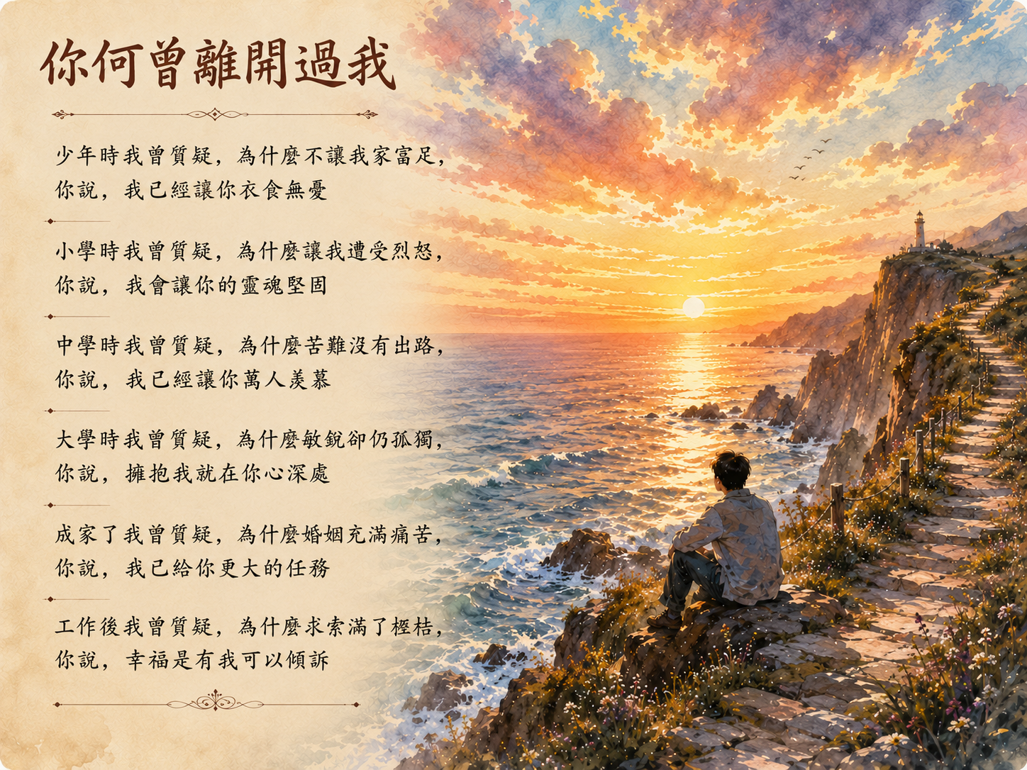 你何曾離開過我